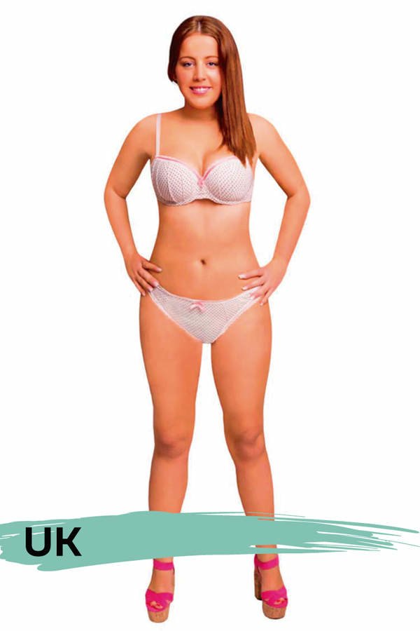 Frau in rosa Unterwäsche