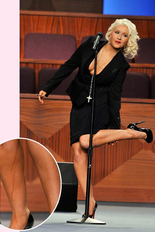 Christina Aguilera Selbstbräuner-Panne