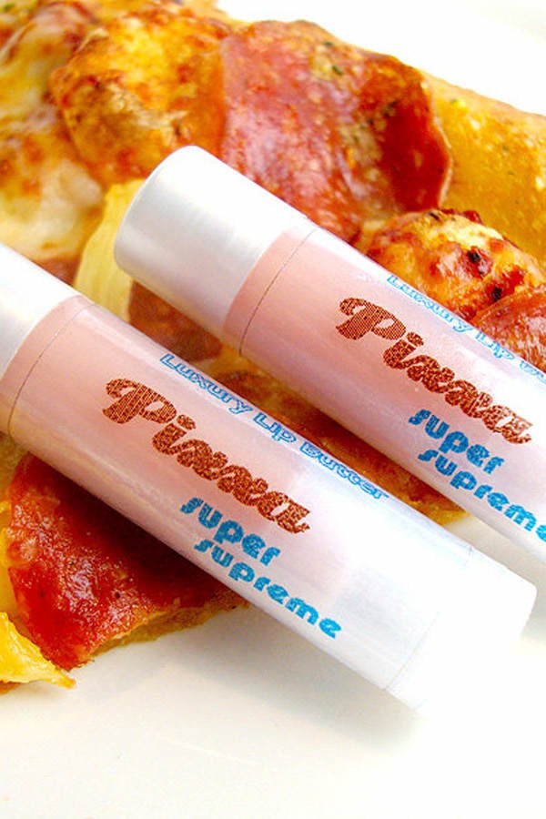 Lippenbalsam mit Pizza-Geschmack