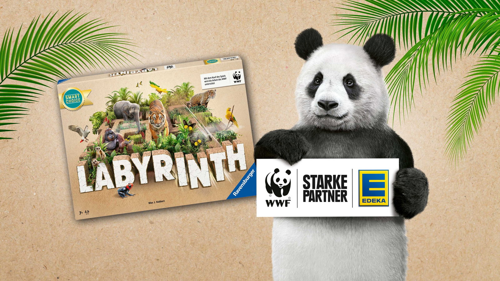 Mit EDEKA das Spiel „Labyrinth“ in der WWF-Sonderedition und 100-Euro-Einkaufsgutscheine gewinnen