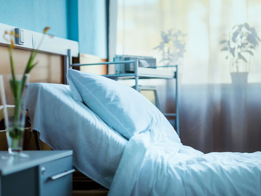 Ein Zimmer im Krankenhaus