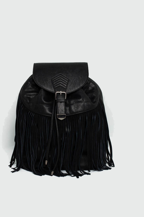 Rucksack mit Fransen von Pull & Bear