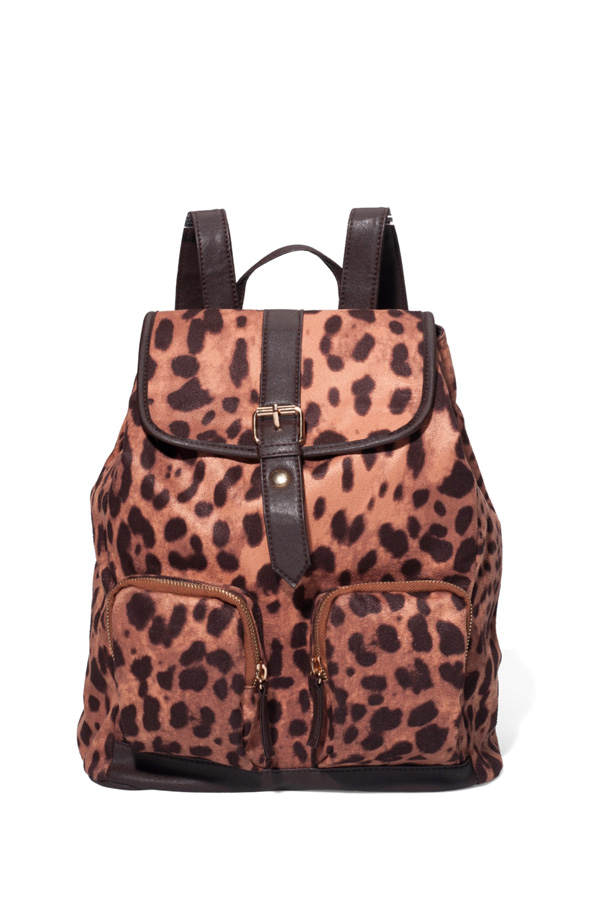 Rucksack mit Leo-Print