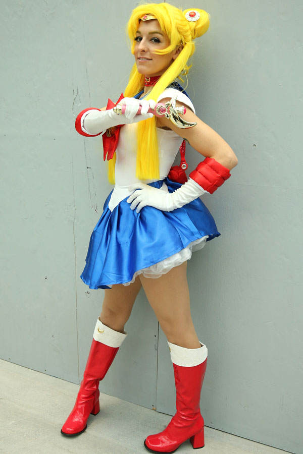 Cosplayerin als Sailor Moon