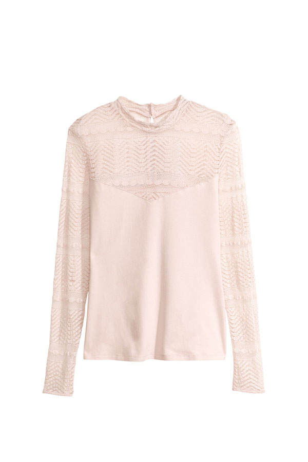 Pullover mit Spitze von H&M