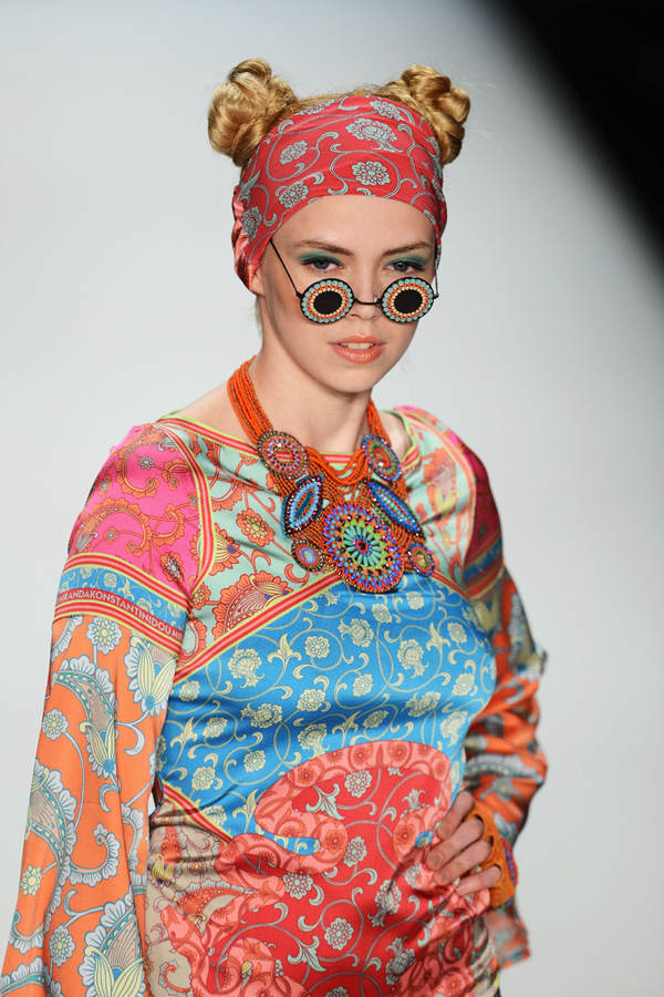 Sabrina auf der Fashion Week