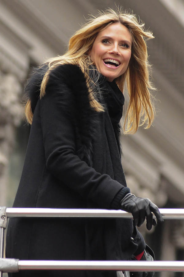 Heidi Klum mit den Mädchen in New York