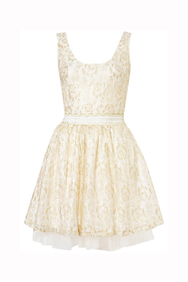 Topshop-Partykleid mit Spitze