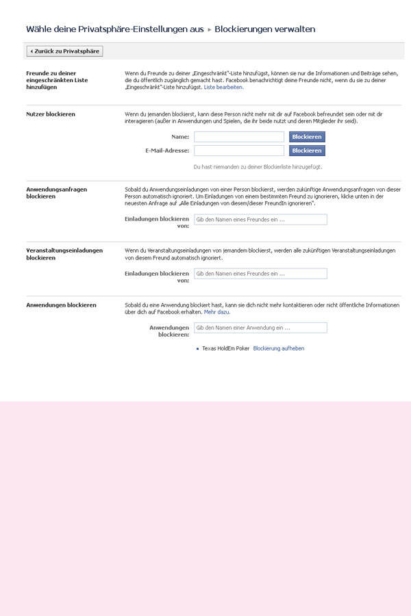 Wer nervt, wird blockiert