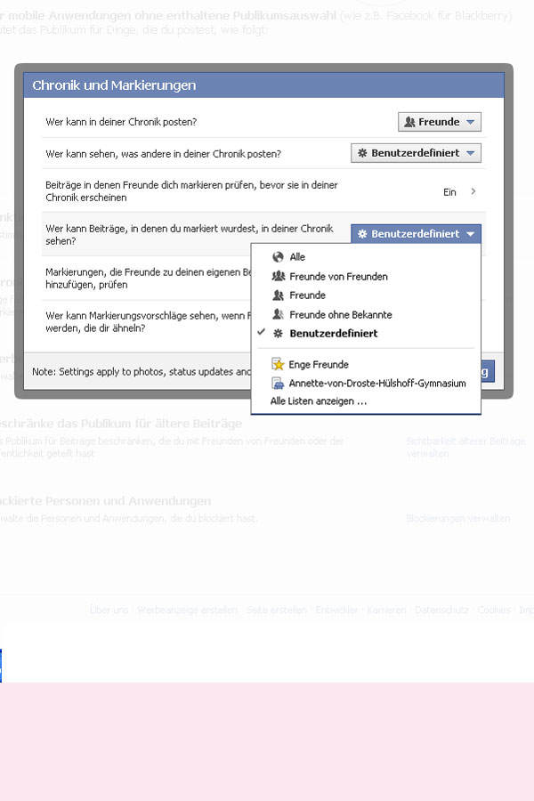 Wer sieht deine Fotos?