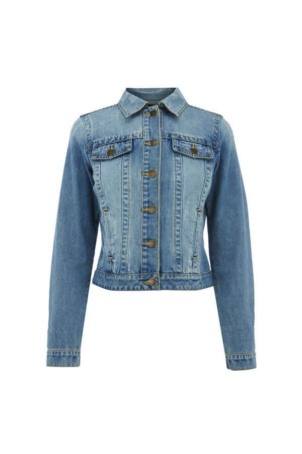 Helle Jeansjacke von Warehouse