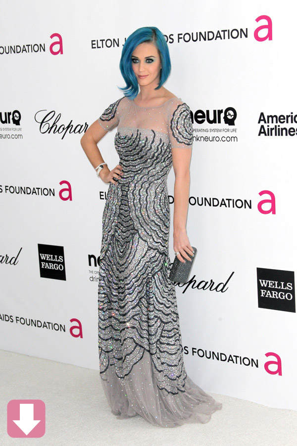 Katy Perry auf der Elton John Oscar Party
