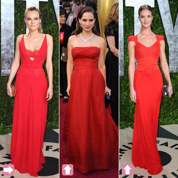 Trend bei den Oscars 2012: Rot