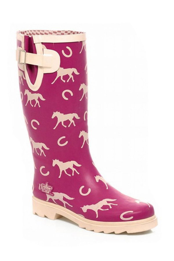Gummistiefel mit Pferde-Print von Next