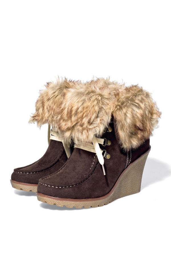 Fell-Ankle-Boots von New Yorker