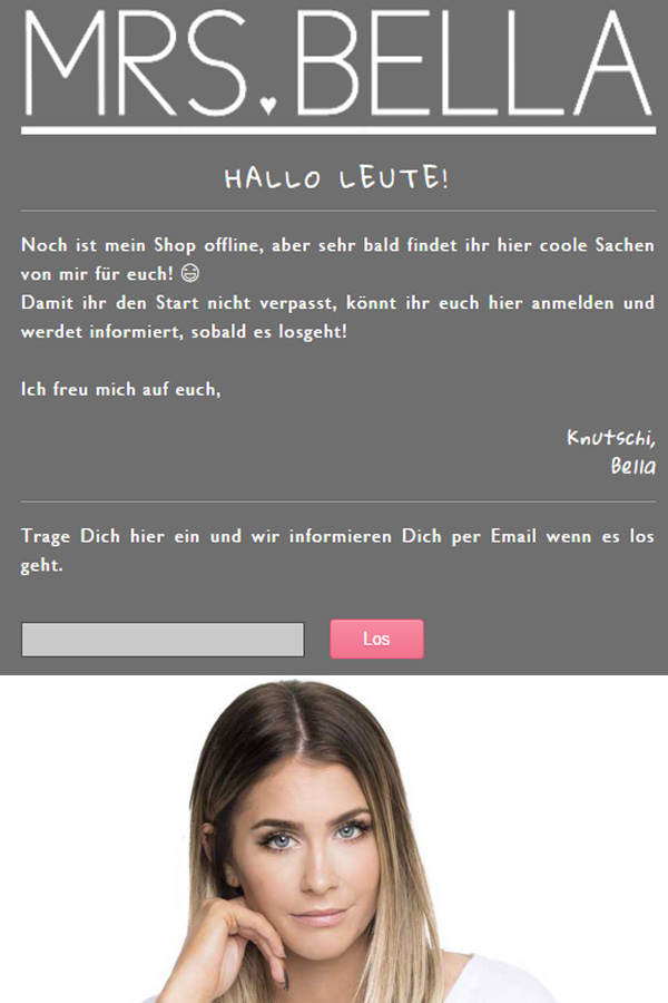 MRS BELLA bekommt einen Online-Shop