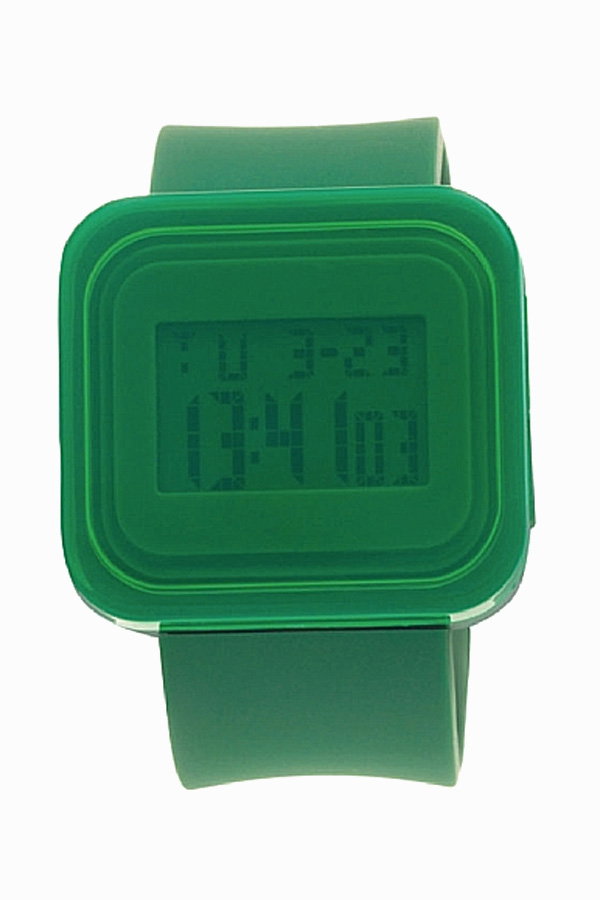 Grüne Uhr von Item Watch Digital Square
