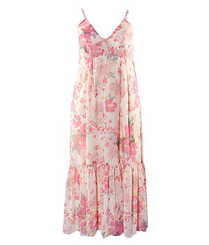Langes Blumenkleid