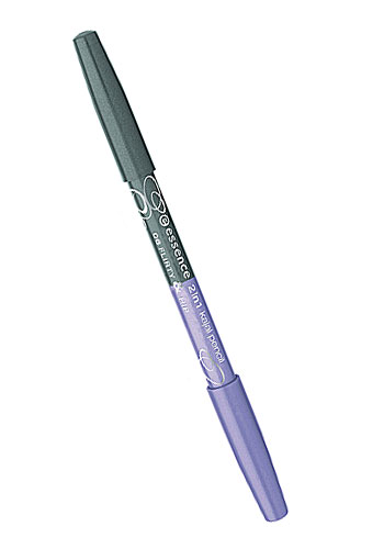 Eyeliner in Violett und Grün