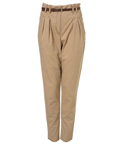 Hohe Bundfaltenhose von Topshop