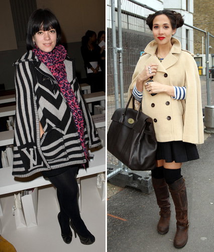 Winter-Fashion: Ponchos und Capes