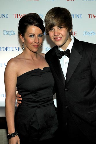 Justin Bieber mit Mama Bieber