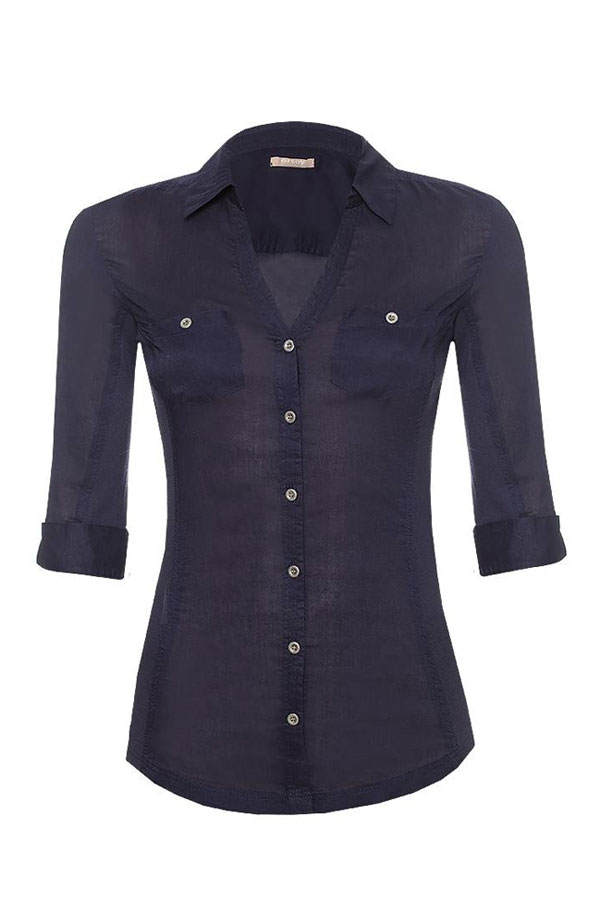 Dunkelblaue Bluse von Orsay