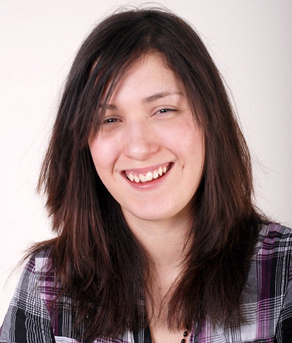 Gesichtsausdruck: echtes Lachen