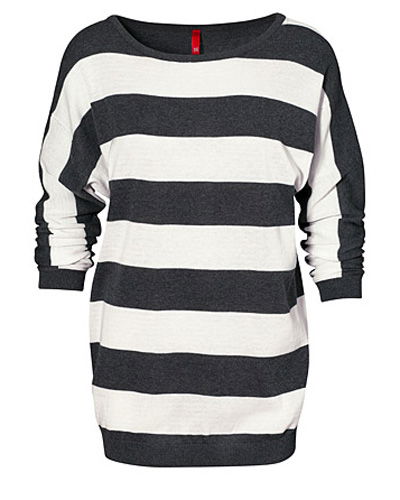 Oversize-Streifen-Pulli