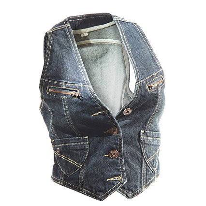 Denim-Weste von New Yorker