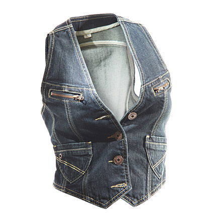 Denim-Weste von New Yorker