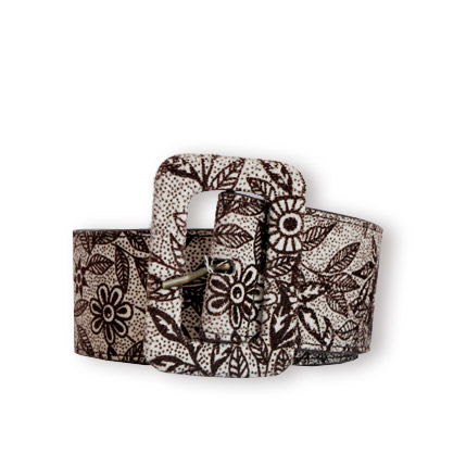 Gürtel mit Blumen-Design