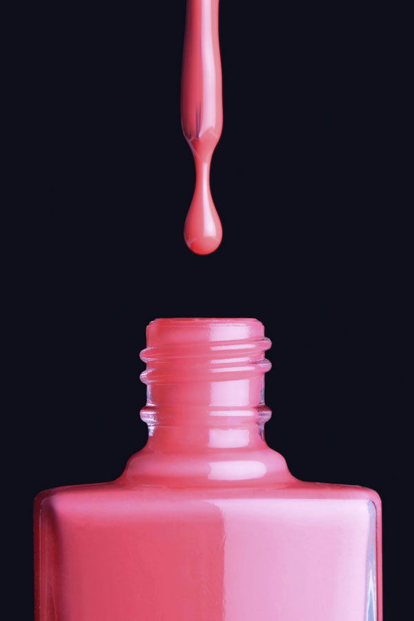 Luftbläschen im Nagellack