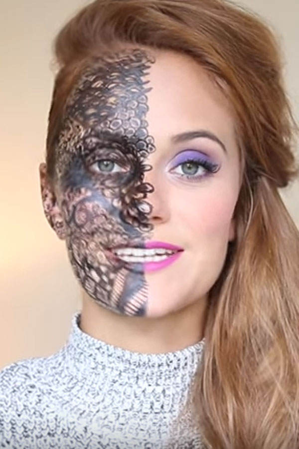 Doodle: Half Face Make-up