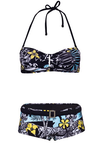 Bikini mit Blumenmuster von New Yorker