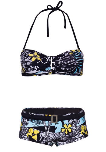 Bikini mit Blumenmuster von New Yorker