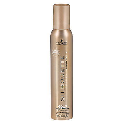 Edles Gold Mousse für starken Halt