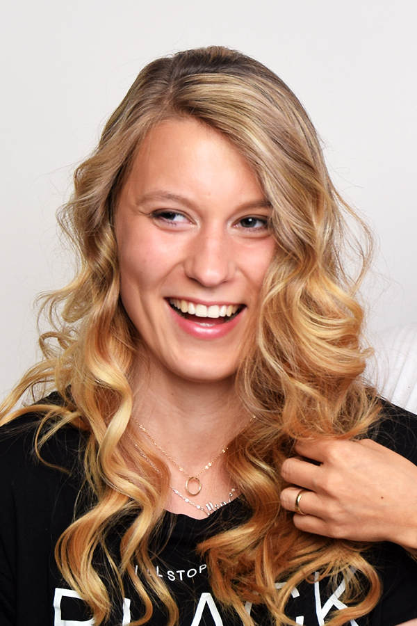 Die Locken verwuscheln