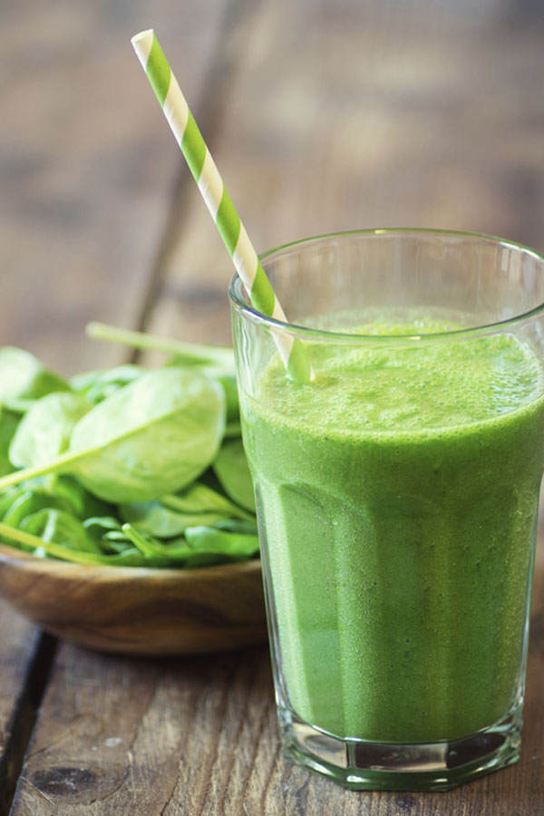 Green Smoothie mit Spinat