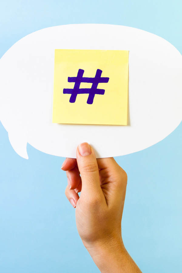 Hashtags benutzen