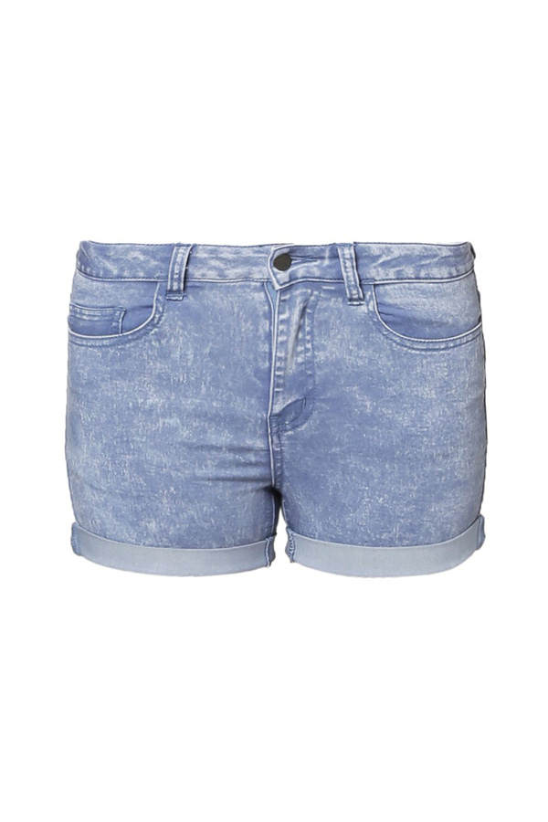 Verwaschene Jeans Hot Pants von Pieces
