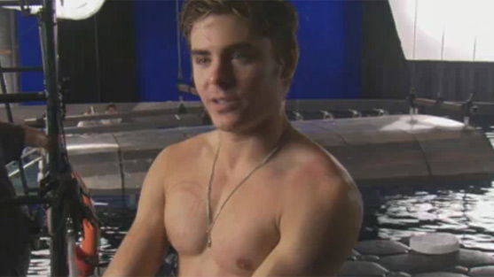 Zac Efron: Oben ohne im neuen Film-Clip
