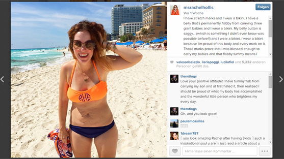 Rachel Hollis: Beauty-Vorbild mit Dehnungsstreifen