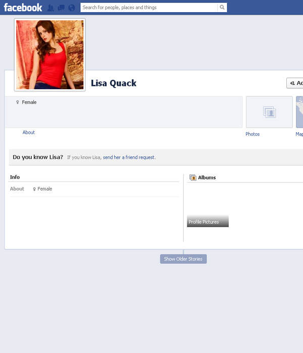 Facebook-Profil von Lisa Quack
