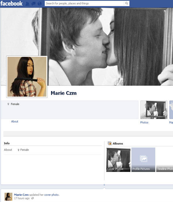 Facebook-Profil von Marie Czuczman