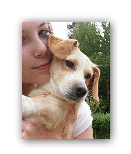 Knuddeln mit dem Hündchen