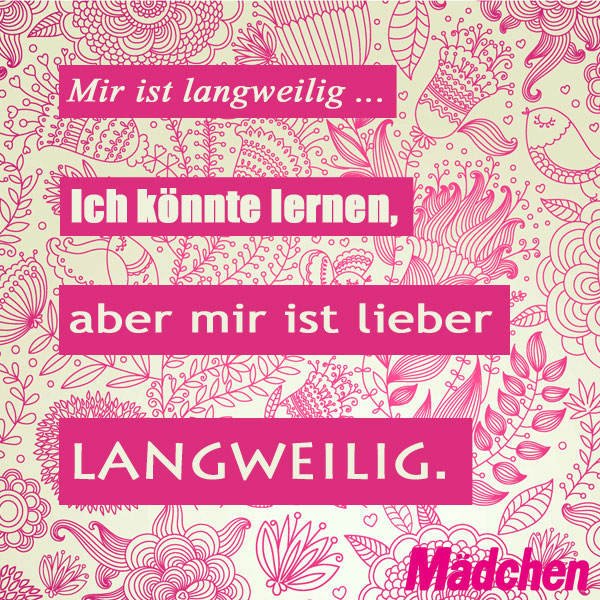 #LieberLangweilig