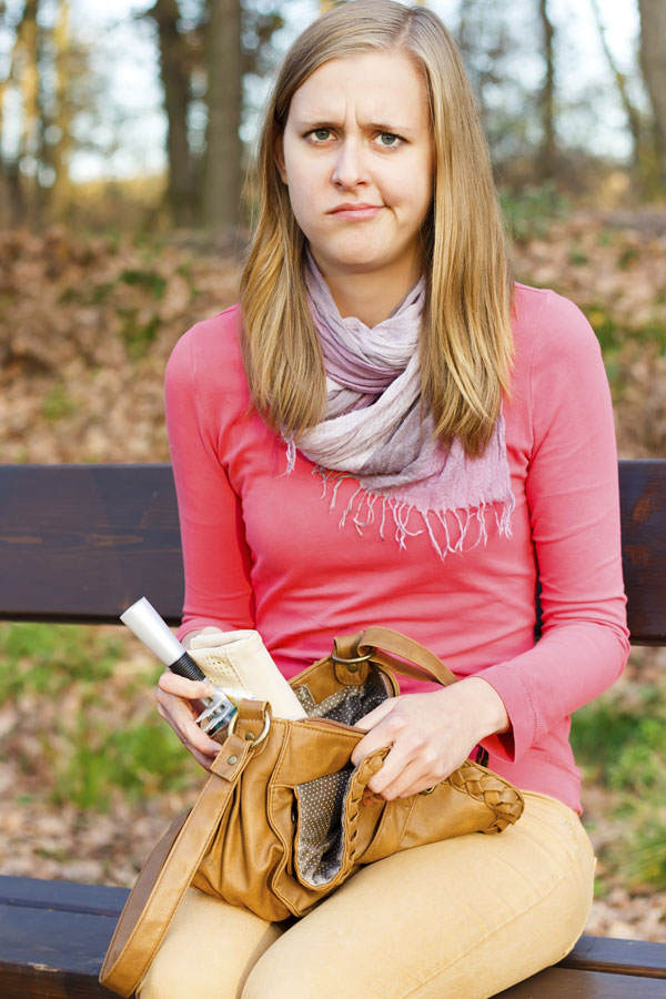 Nimm ein paar Notfall-Tampons mit