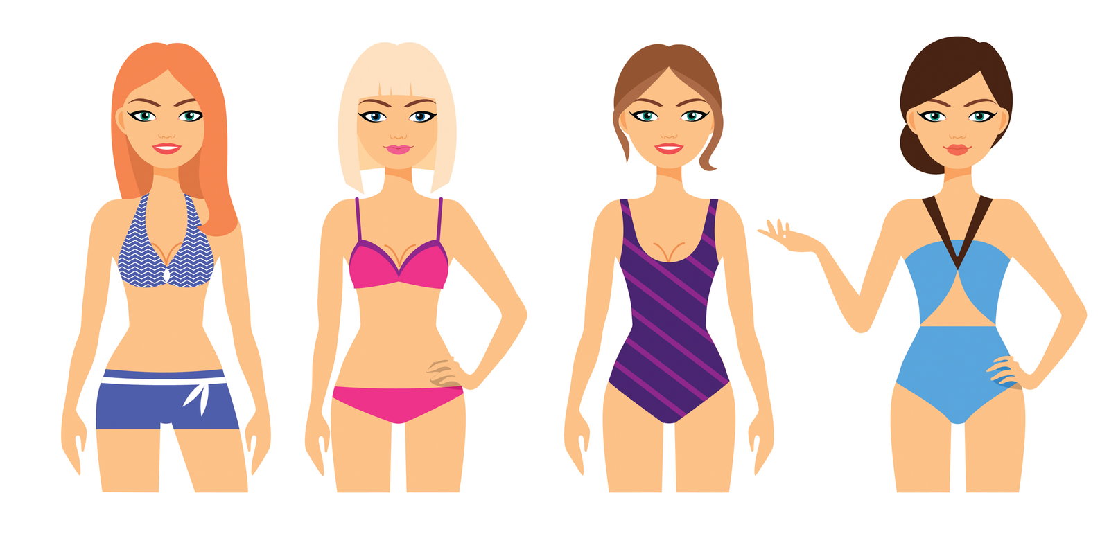 Die schönsten Bikinis quer 