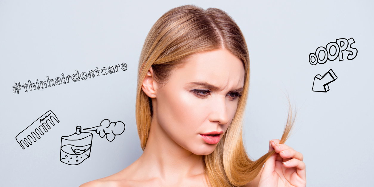 dünne haare quer